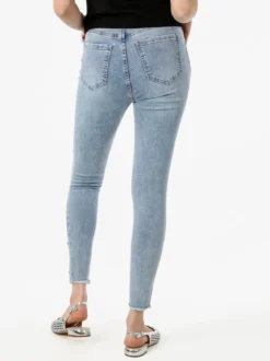 Solada Jeans donna skinny con borchie e strappi - jeans