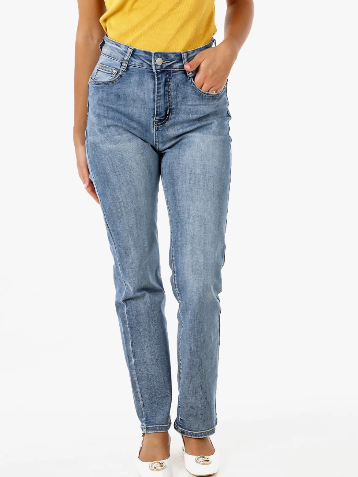 Solada Jeans donna slim fit a gamba dritta - jeans