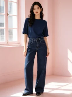 Solada Jeans donna wide leg - jeans