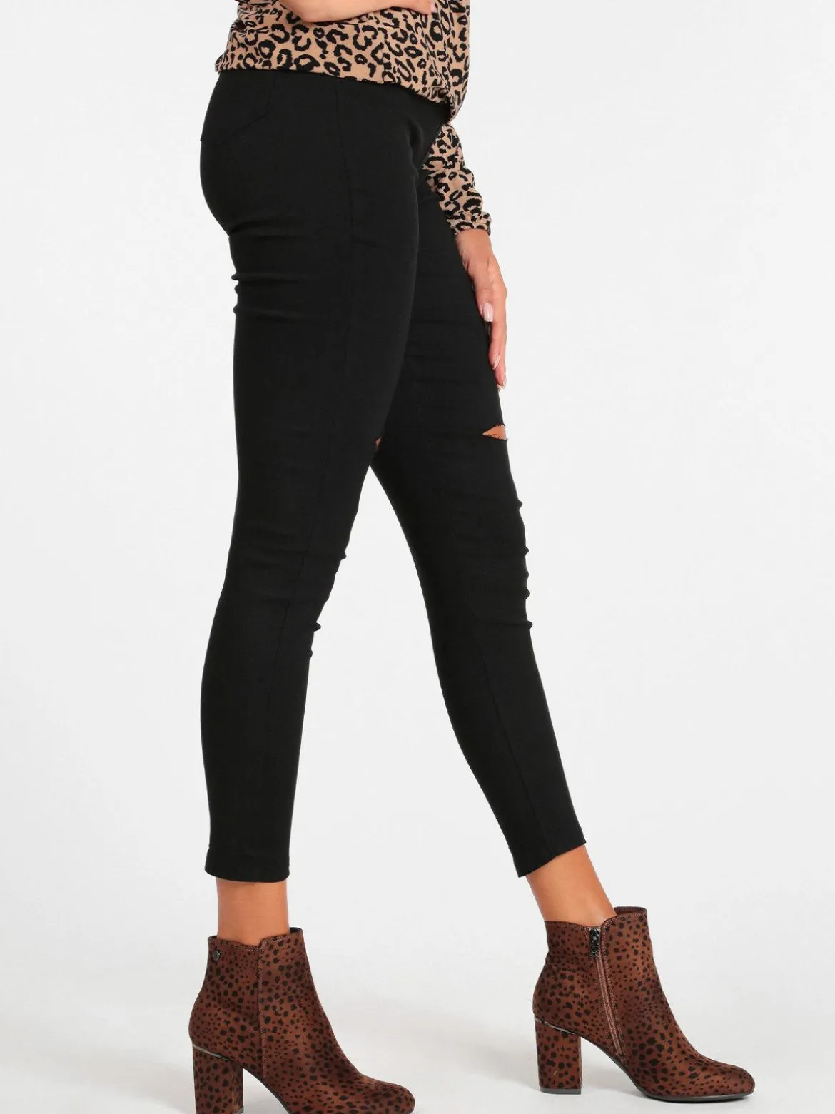 Solada Leggings donna con strappi