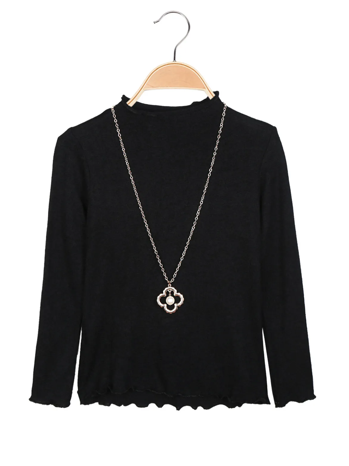 Solada Maglia da bambina accollata con collana