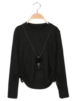 Solada Maglia da bambina a costine con dettagli lurex