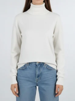 Solada Maglia dolcevita da donna - bianco
