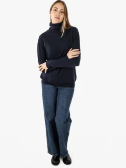 Solada Maglia dolcevita da donna - blu scuro
