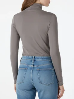 Solada Maglia dolcevita da donna in misto cashmere a maniche lunghe - fango