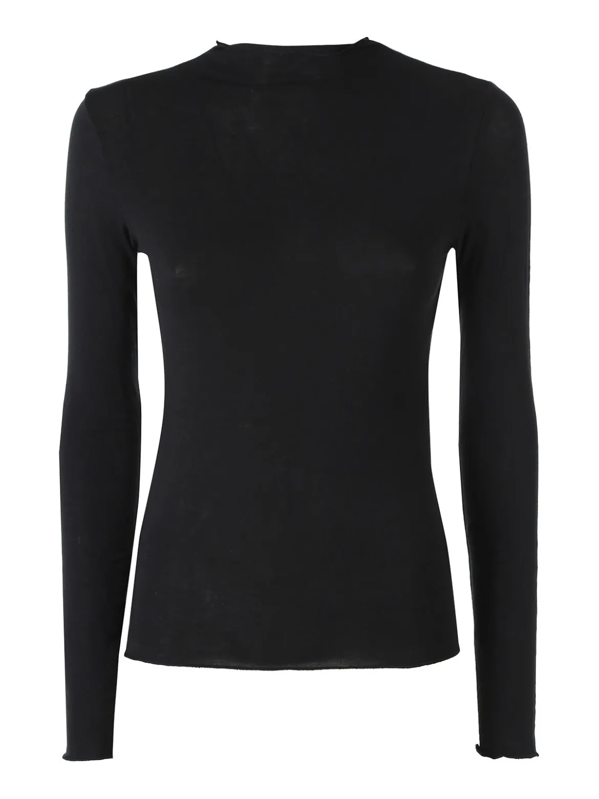 Solada Maglia donna accollata a maniche lunghe - nero