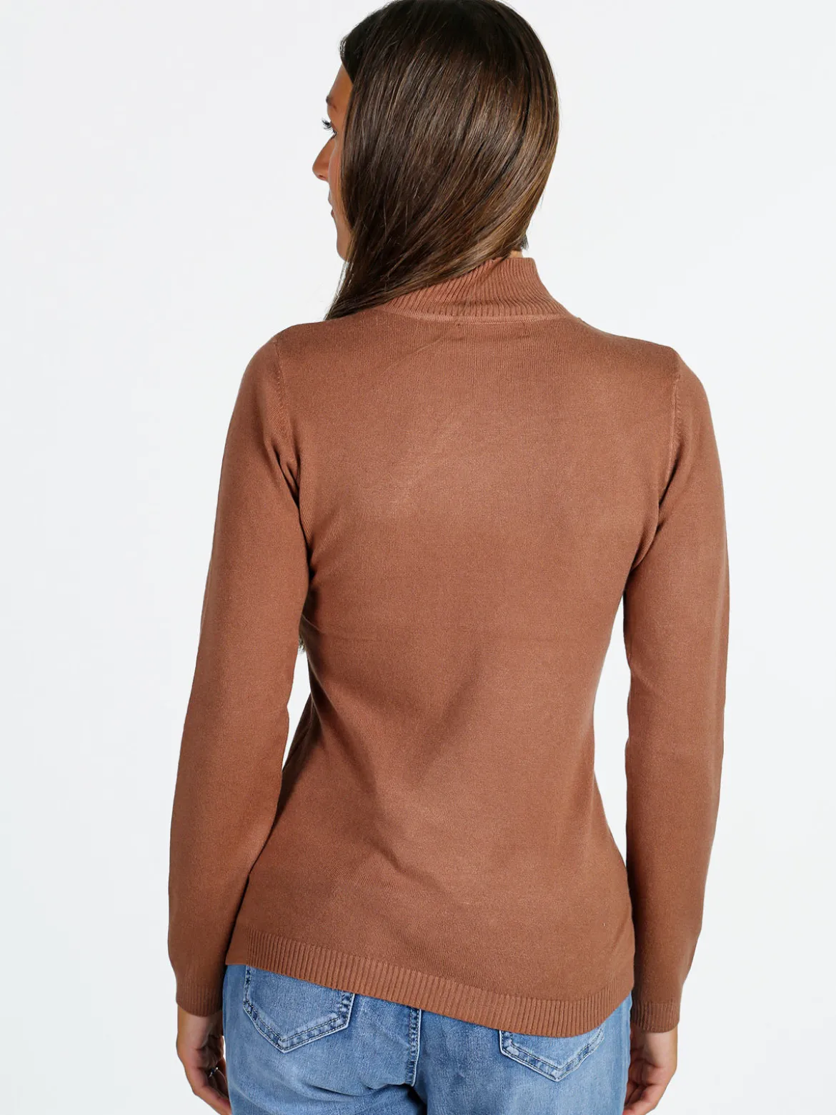 Solada Maglia donna a lupetto - cuoio