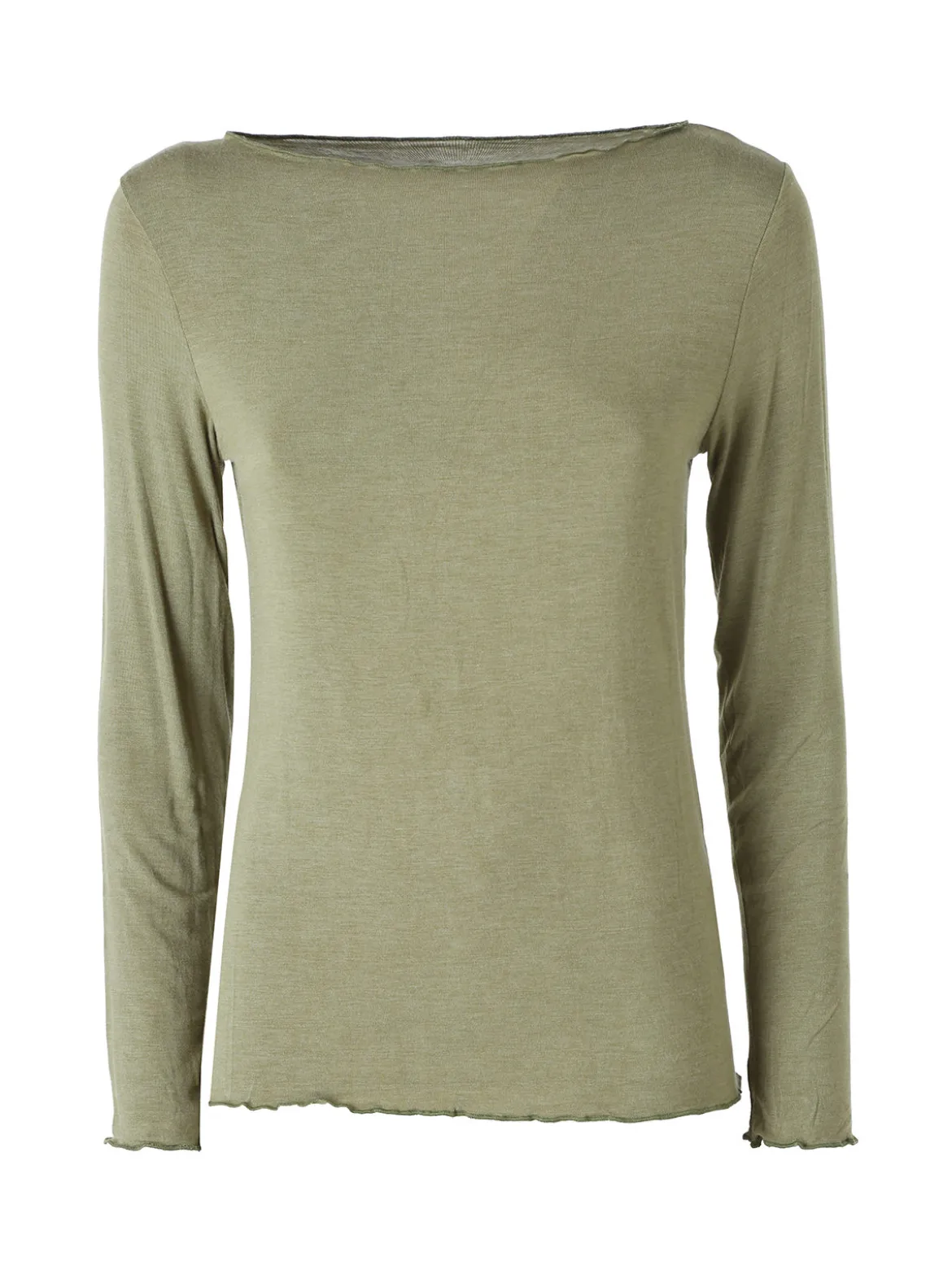 Solada Maglia donna a maniche lunghe con scollo a barchetta - bordeaux