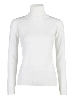 Solada Maglia donna dolcevita - bianco