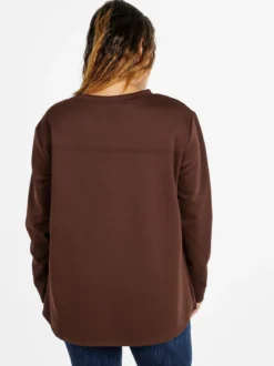 Solada Maglia donna girocollo con strass - moro