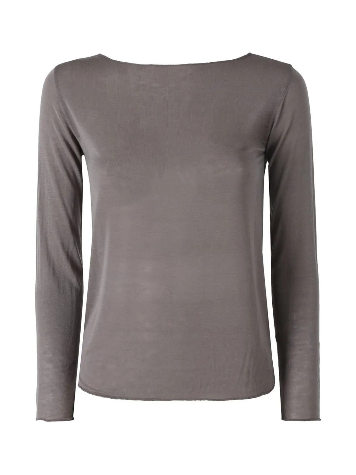 Solada Maglia donna in misto cashmere a maniche lunghe - fango