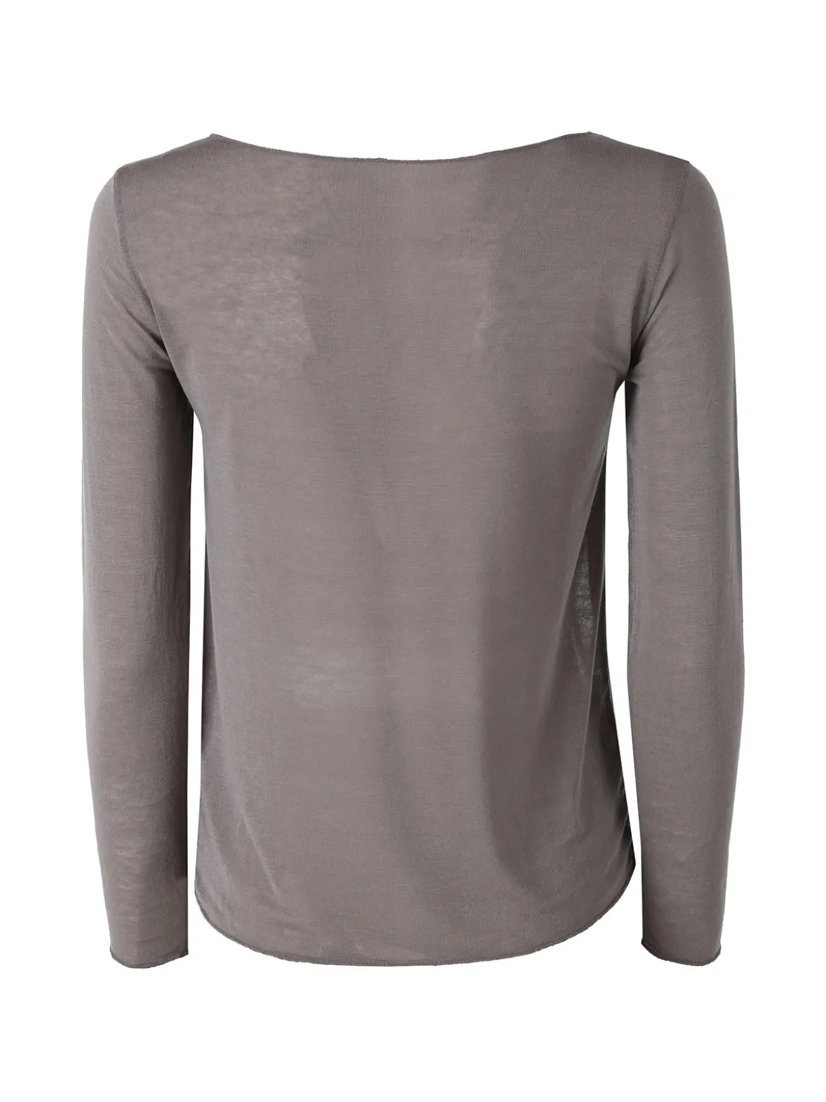 Solada Maglia donna in misto cashmere a maniche lunghe - fango