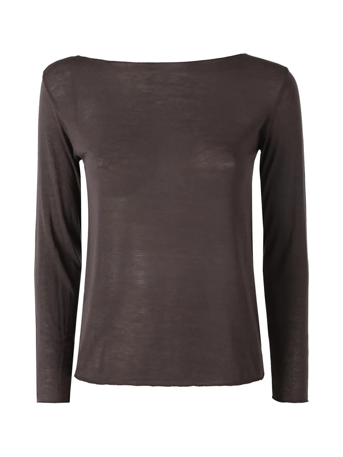 Solada Maglia donna in misto cashmere a maniche lunghe - moro