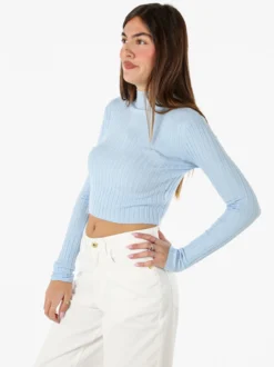 Solada Maglia donna lupetto - azzurro