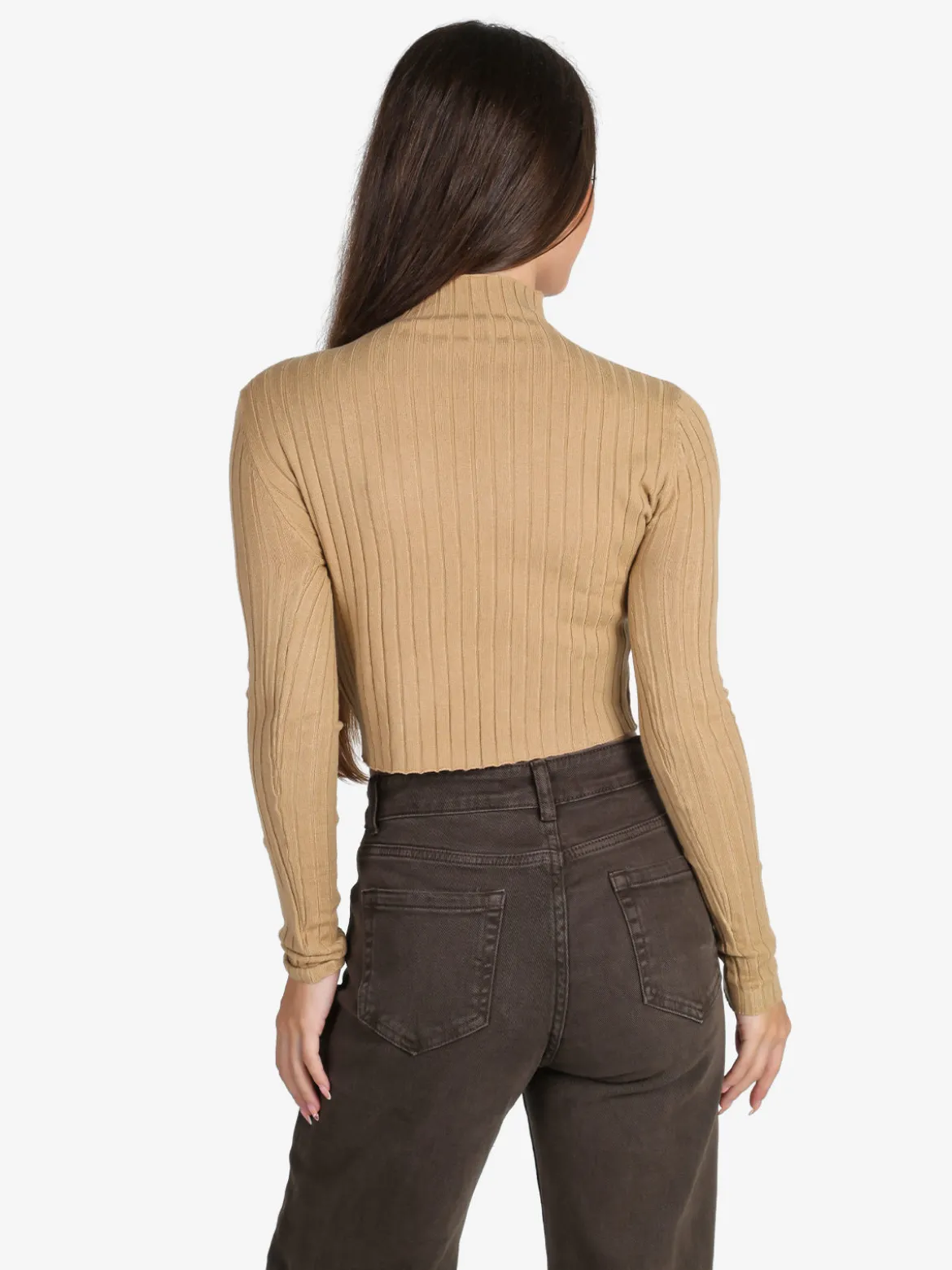 Solada Maglia donna lupetto - cammello
