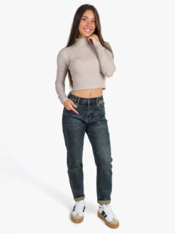 Solada Maglia donna lupetto - fango