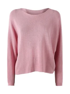 Solada Maglia donna oversize con maniche a pipistrello - rosa