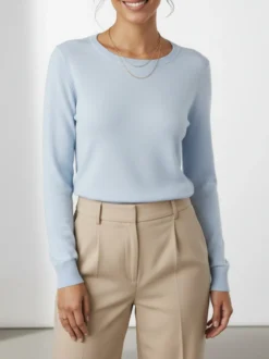 Solada Maglia girocollo da donna - azzurro