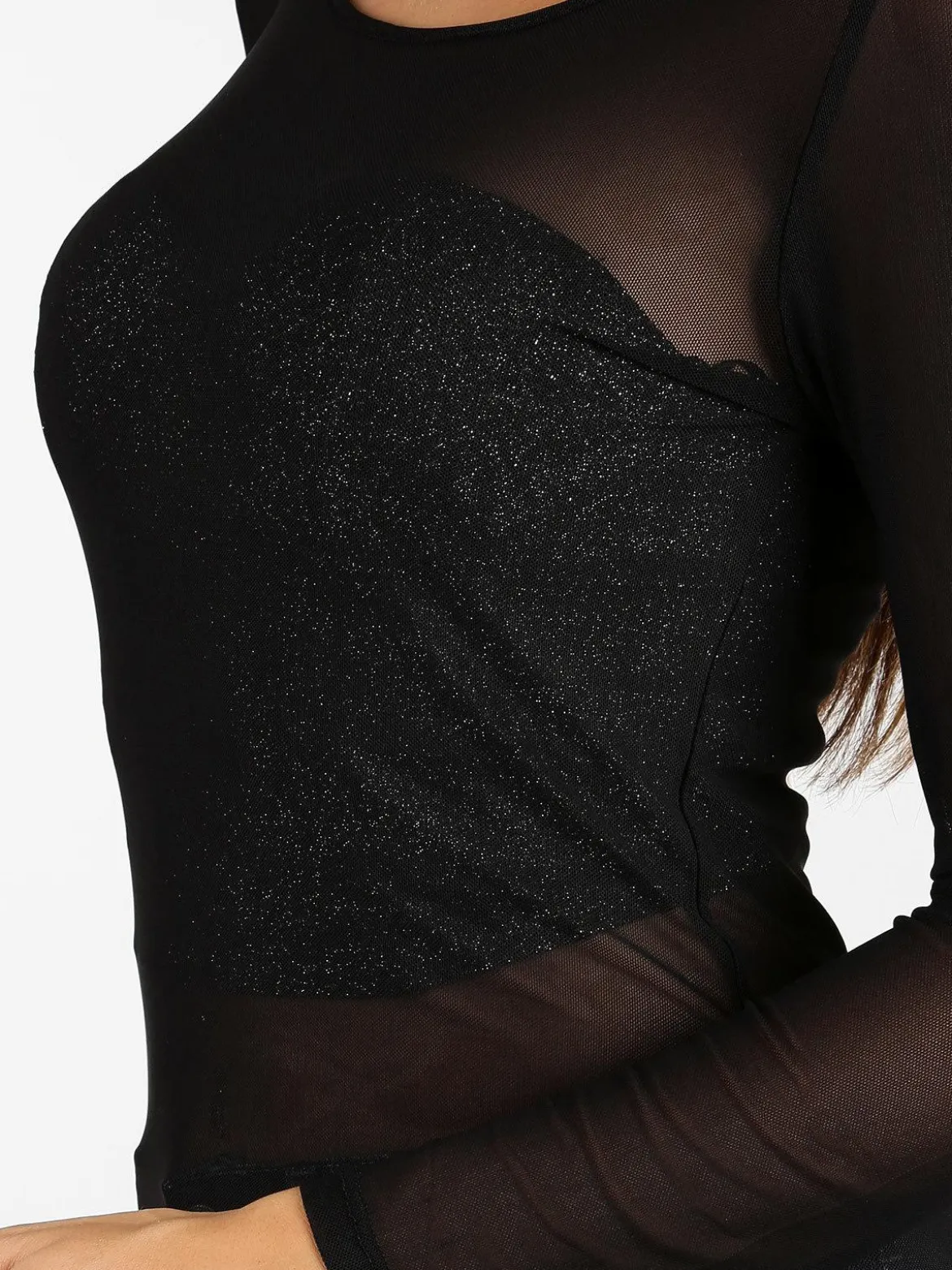 Solada Maglia nera con trasparenze