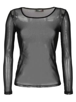 Solada Maglia nera con trasparenze
