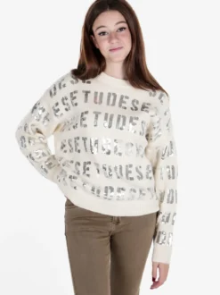 Solada Maglione donna oversize con paillettes