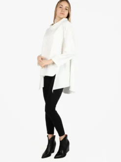 Solada Maxi blusa da donna in misto cotone