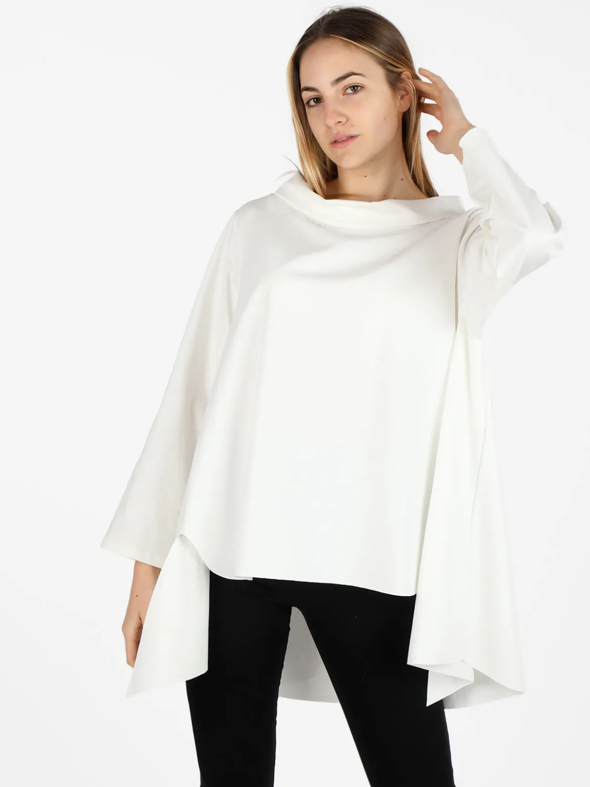 Solada Maxi blusa da donna in misto cotone