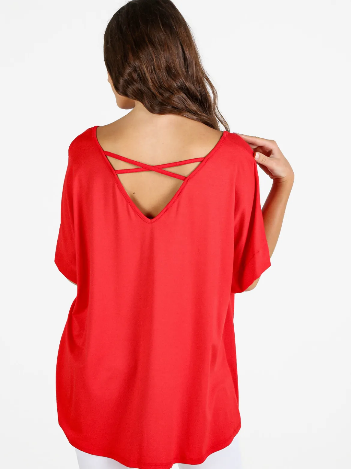 Solada Maxi t-shirt donna con strass