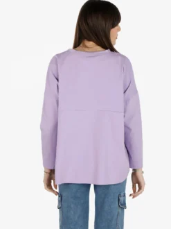 Solada Maxi t-shirt donna oversize con taschino