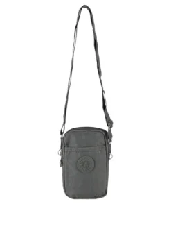 Solada Mini borsello da donna a tracolla in nylon - grigio