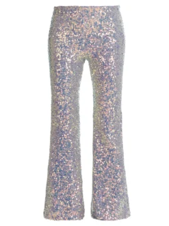 Solada Pantaloni a zampa con pailettes