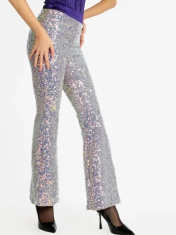 Solada Pantaloni a zampa con pailettes