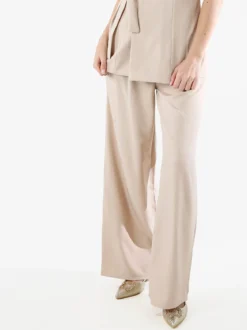 Solada Pantaloni casual da donna a gamba larga - beige
