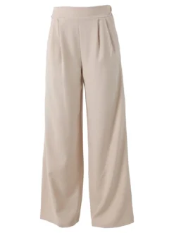 Solada Pantaloni casual da donna a gamba larga - beige
