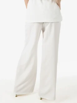 Solada Pantaloni casual da donna a gamba larga - bianco