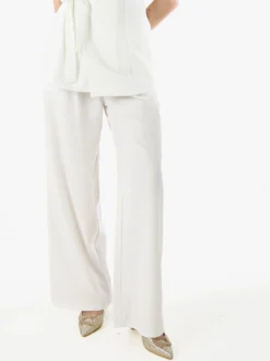 Solada Pantaloni casual da donna a gamba larga - bianco