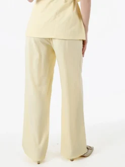 Solada Pantaloni casual da donna a gamba larga - giallo