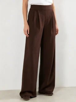Solada Pantaloni casual da donna a gamba larga - moro