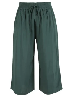 Solada Pantaloni cropped donna a gamba larga in cotone
