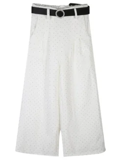 Solada Pantaloni culotte da bambina con strass e cintura