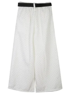 Solada Pantaloni culotte da bambina con strass e cintura