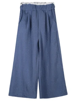 Solada Pantaloni da bambina a gamba larga con strass