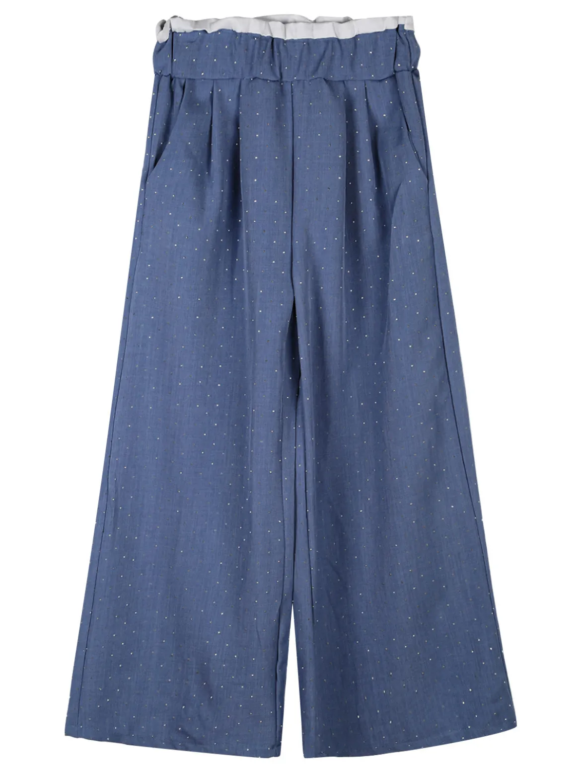 Solada Pantaloni da bambina a gamba larga con strass