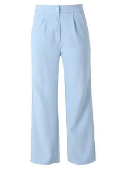 Solada Pantaloni da donna a gamba dritta e larga - azzurro