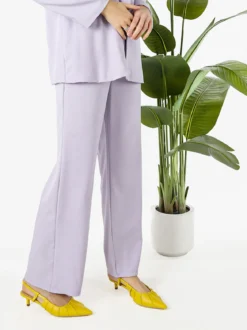 Solada Pantaloni da donna a gamba dritta e larga - lilla