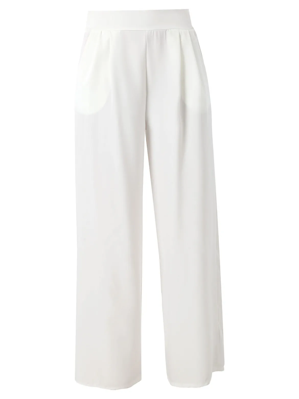 Solada Pantaloni da donna a gamba larga e dritta - bianco
