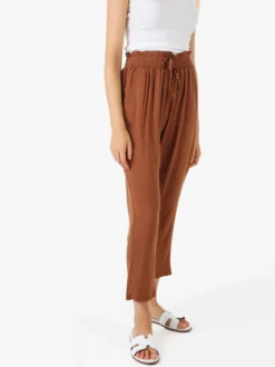 Solada Pantaloni da donna estivi in cotone - marrone