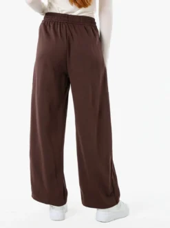 Solada Pantaloni da donna in felpa a gamba larga con coulisse - moro