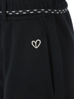 Solada Pantaloni da donna in felpa con elastico in vita - nero