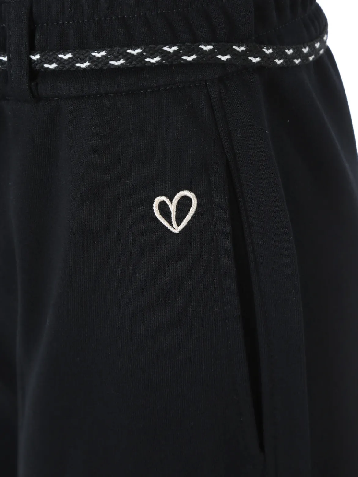 Solada Pantaloni da donna in felpa con elastico in vita - nero